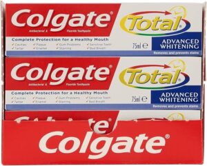 Colgate Total Whitening Toothpaste (Pack of 12 x 75ml)