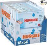 Huggies Pure, Baby Wipes, 18 Packs (1008 Wipes Total) 
