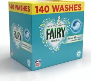 Fairy Non-Bio Laundry Pods – 140 Washes | Liquid Detergent Capsules